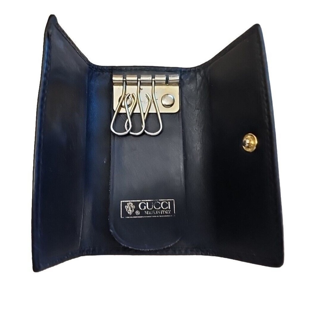2 Vintage Gucci Keychain Mini Pouch Wallets in Good Condition - Picture 11 of 12